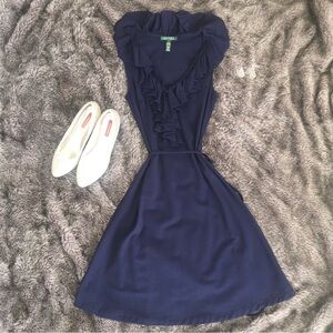 Lauren by Ralph Lauren Elegant Navy Dress